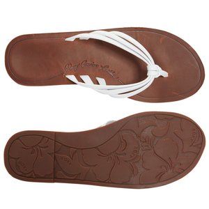 New Roxy Women's Leanne Leather Flip Flop Sandals